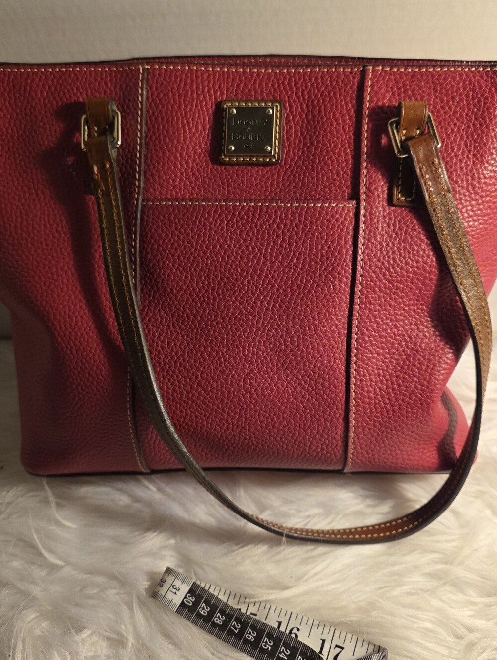 Dooney & Bourke Pink Pebbled Leather Lexington Handbag